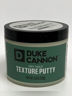Duke Cannon Dry Hold Texture Putty 4.6oz Medium Hold Matte Finish Water Based